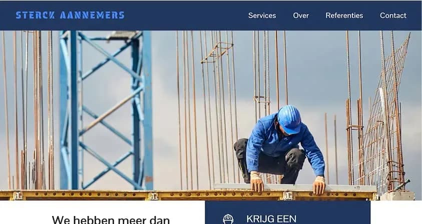 aannemer website maken