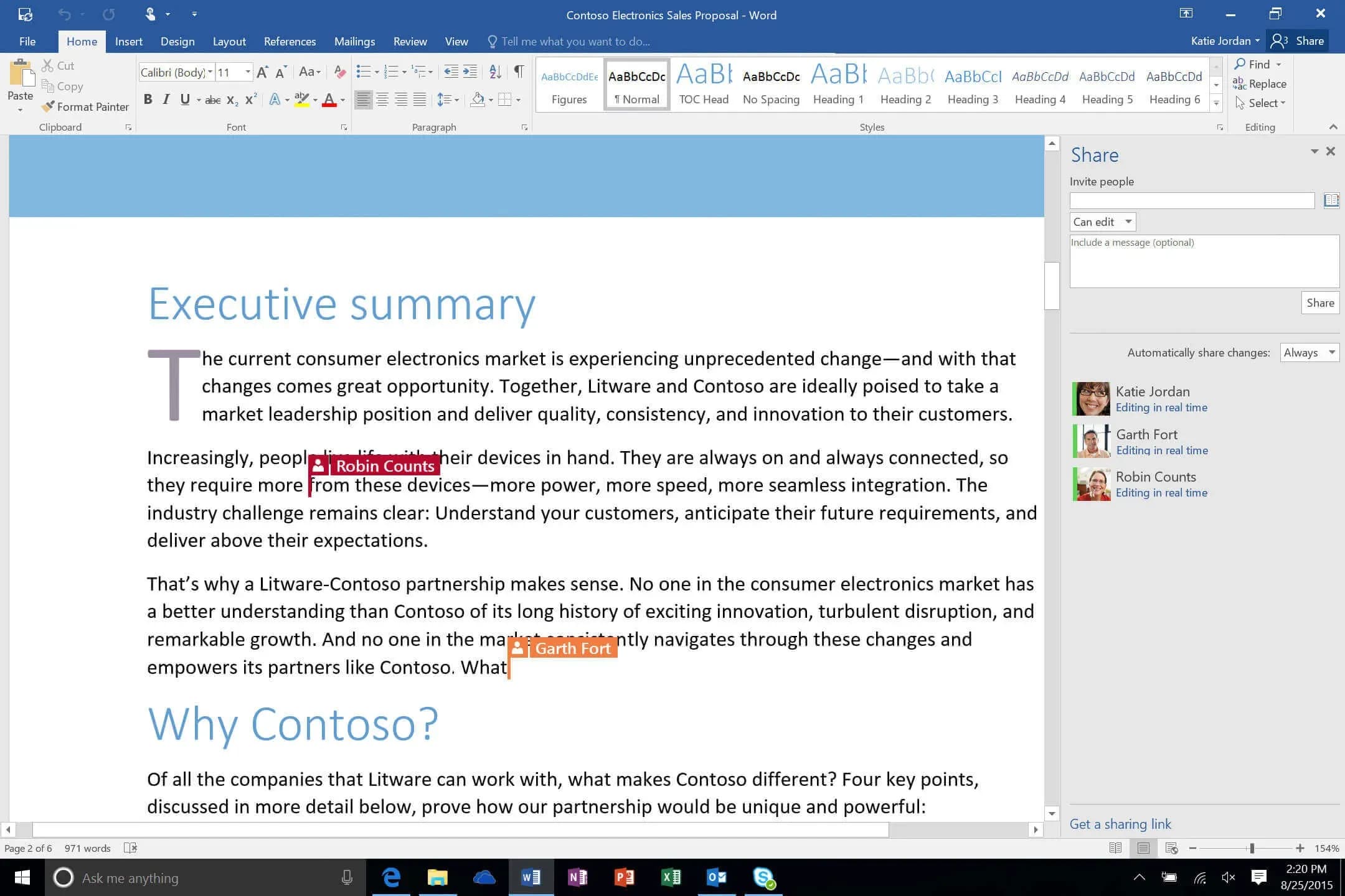 Samenwerken in Word