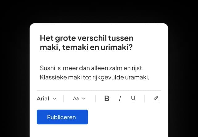 CMS-editor voor het schrijven en publiceren van SEO-geoptimaliseerde content.