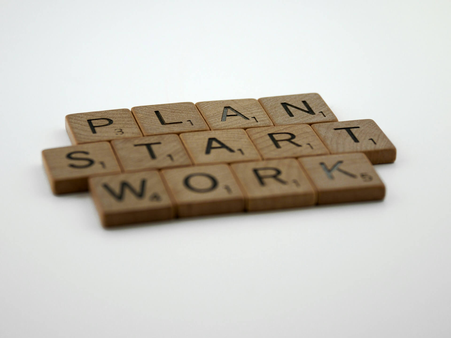 Plan, start, work, wat voor jezelf beginnen omvat.