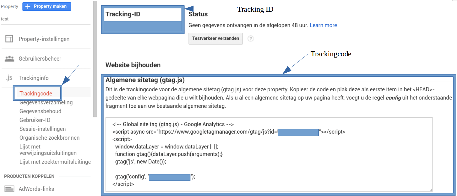 Google Analytics koppelen aan Website Maker