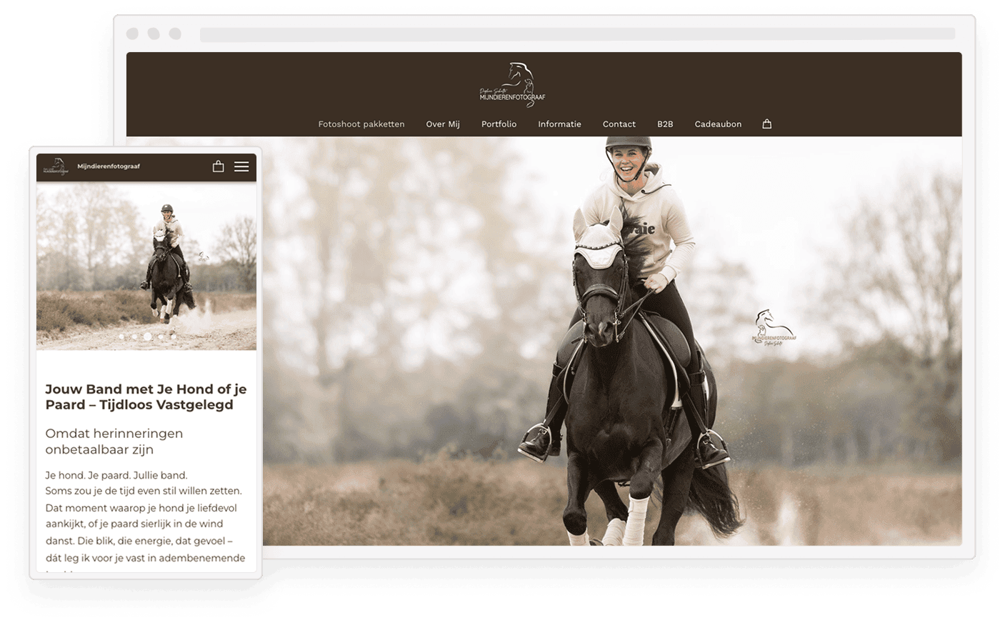 Webhelden screenshot op desktop en mobiel