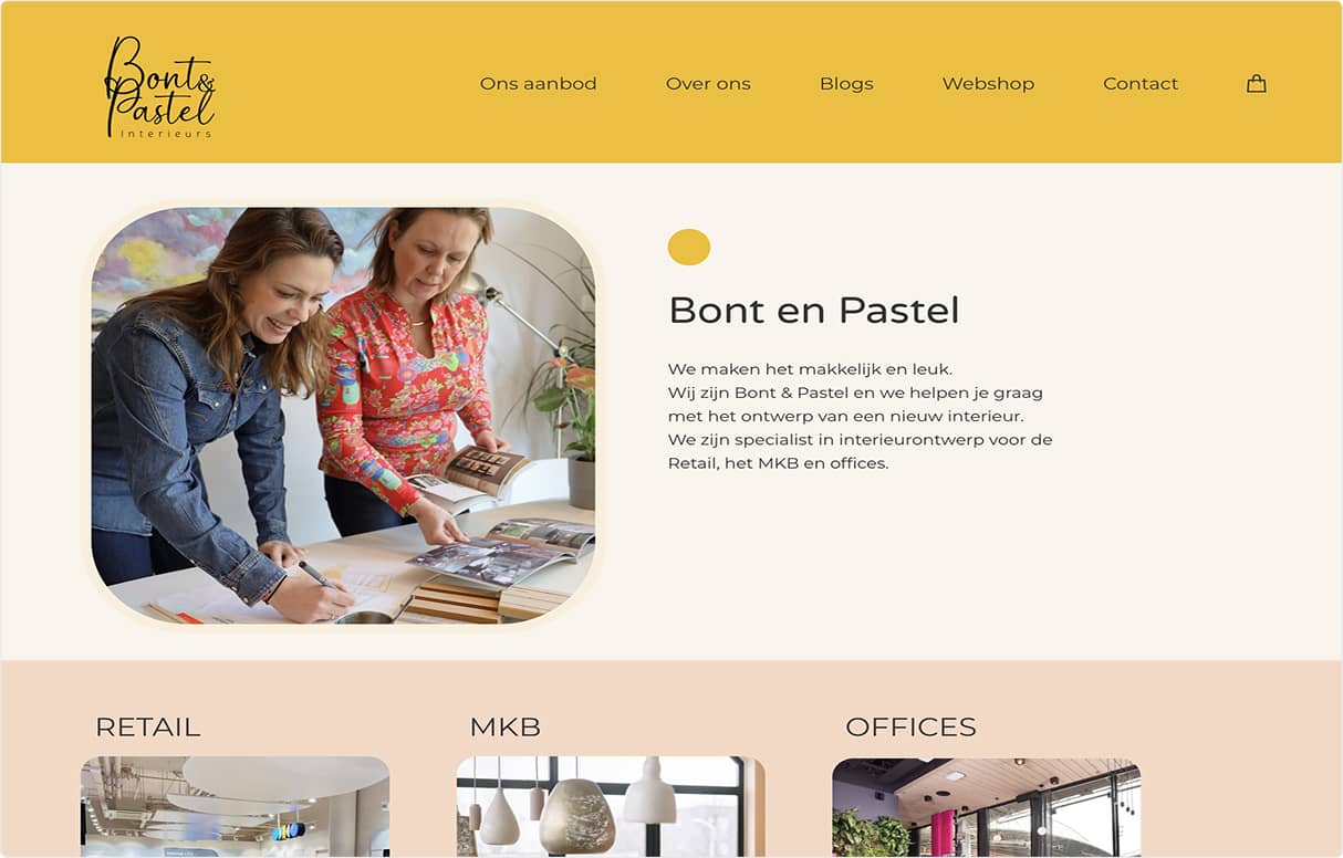 Webhelden screenshot op desktop en mobiel