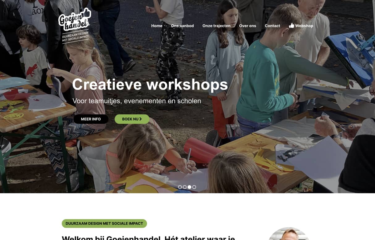 Website van de maand screenshot op desktop en mobiel