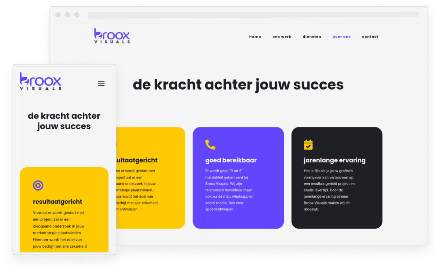 Website van de maand screenshot op desktop en mobiel